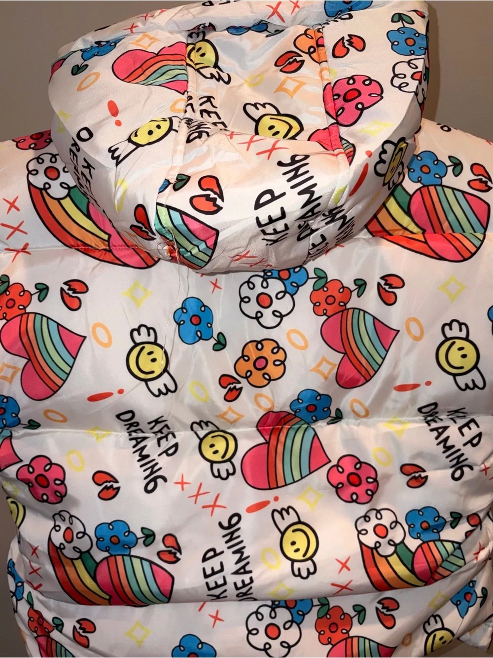 Lola and the Boys Keep Dreaming Hooded Puffer Jacket sz 4T NWT Retail $120